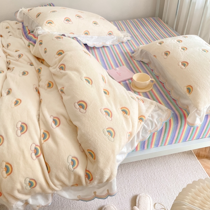 91家纺网 家纺一手货源 找家纺 （总）昔可家纺 2021新款coco雪貂绒四件套