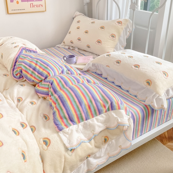 91家纺网 家纺一手货源 找家纺 （总）昔可家纺 2021新款coco雪貂绒四件套