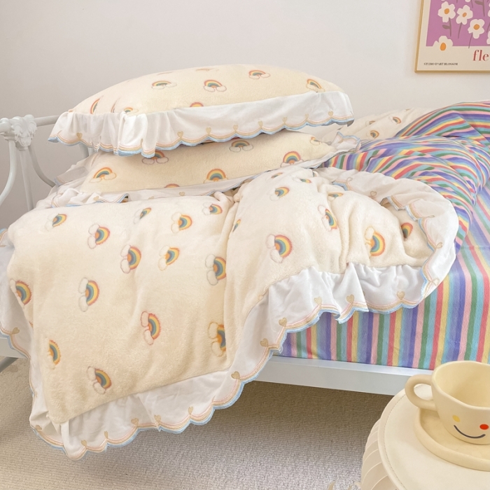 91家纺网 家纺一手货源 找家纺 （总）昔可家纺 2021新款coco雪貂绒四件套