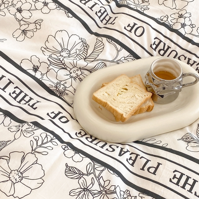 91家纺网 家纺一手货源 找家纺 昔可家纺 2021新款棉加牛奶绒四件套 优雅生活