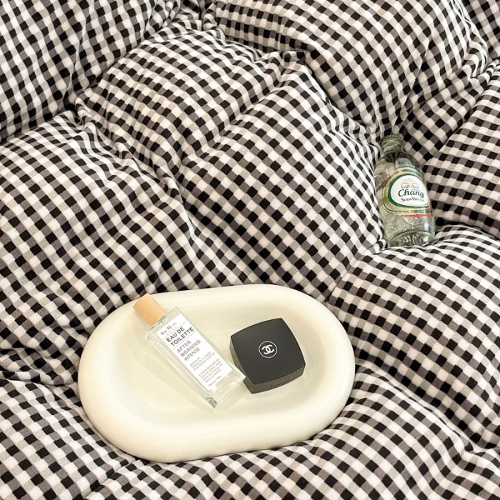 91家纺网 家纺一手货源 找家纺 昔可家纺 2021新款撞色牛奶绒四件套 小黑格