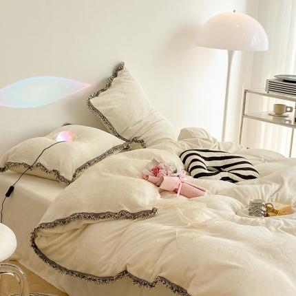 91家纺网 家纺一手货源 找家纺 （总）昔可家纺 2021新款小香香风牛奶绒四件套