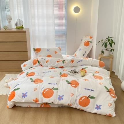 91家纺网 家纺一手货源 找家纺 （总）昔可家纺  2021新款牛奶绒四件套第二组图