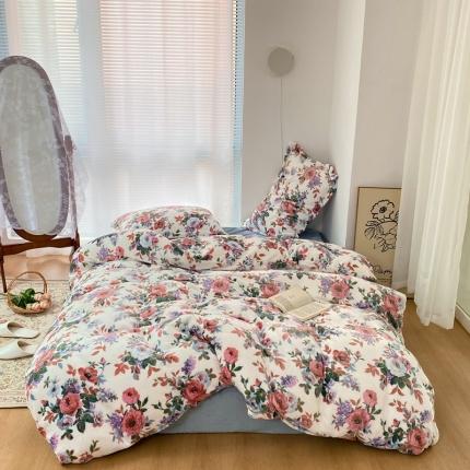 91家纺网 家纺一手货源 找家纺 （总）昔可家纺  2021新款牛奶绒四件套第二组图