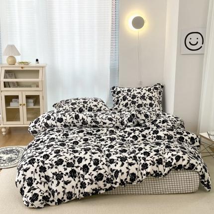 91家纺网 家纺一手货源 找家纺 （总）昔可家纺  2021新款牛奶绒四件套第二组图