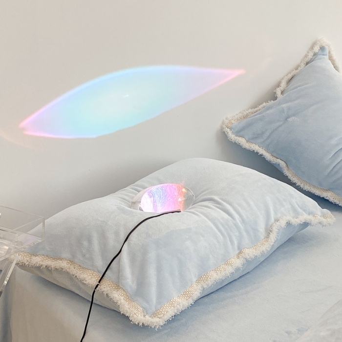 91家纺网 家纺一手货源 找家纺 昔可家纺 2021新款小香香风牛奶绒四件套 小香奶油蓝