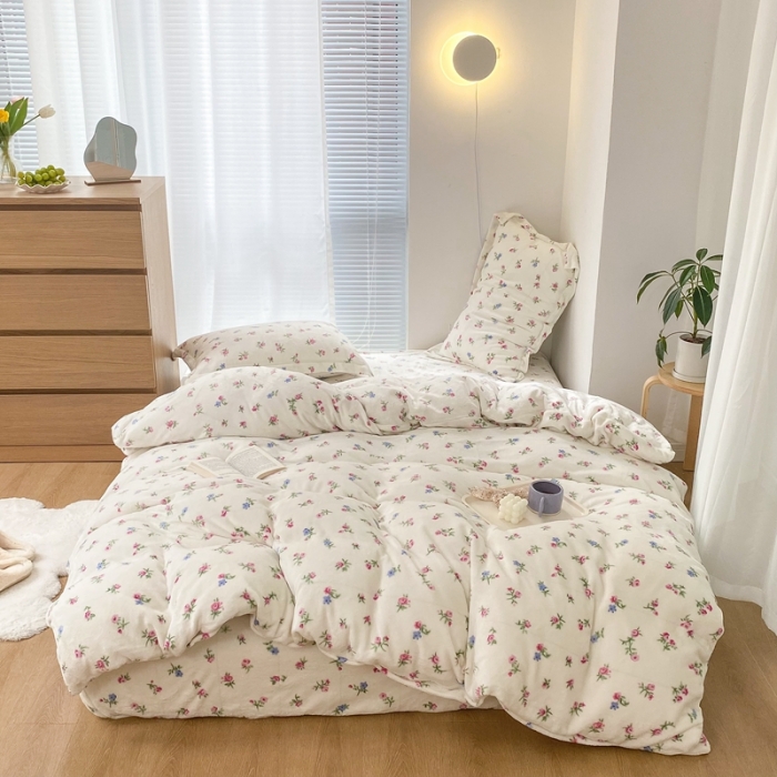 91家纺网 家纺一手货源 找家纺 （总）昔可家纺  2021新款牛奶绒四件套第二组图