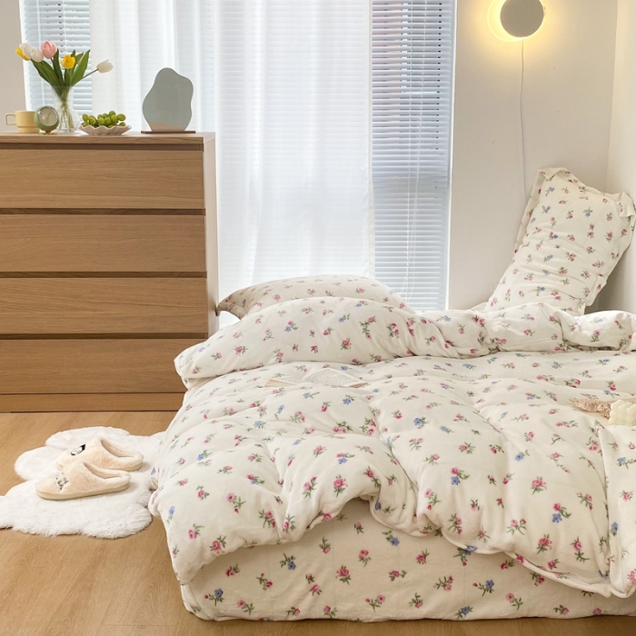 91家纺网 家纺一手货源 找家纺 （总）昔可家纺  2021新款牛奶绒四件套第二组图