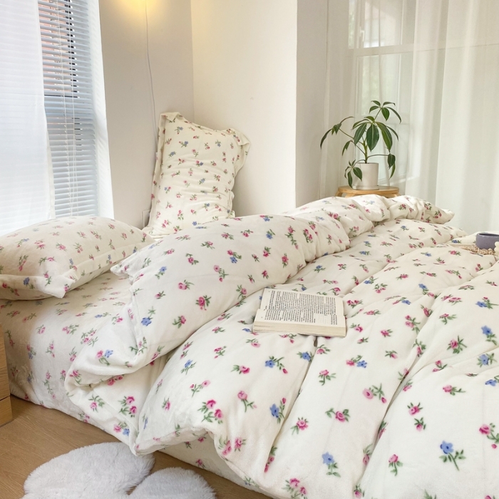 91家纺网 家纺一手货源 找家纺 （总）昔可家纺  2021新款牛奶绒四件套第二组图