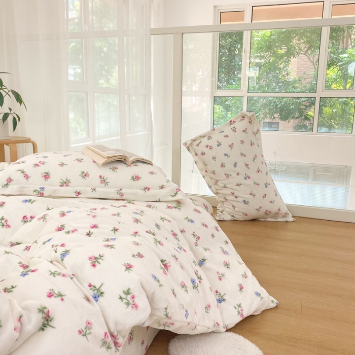 91家纺网 家纺一手货源 找家纺 （总）昔可家纺  2021新款牛奶绒四件套第二组图