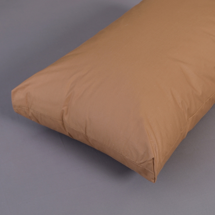 91家纺网 家纺一手货源 找家纺 羽仙子2023新品爆款 全棉假立体工艺羽绒枕鹅绒枕头枕芯咖色