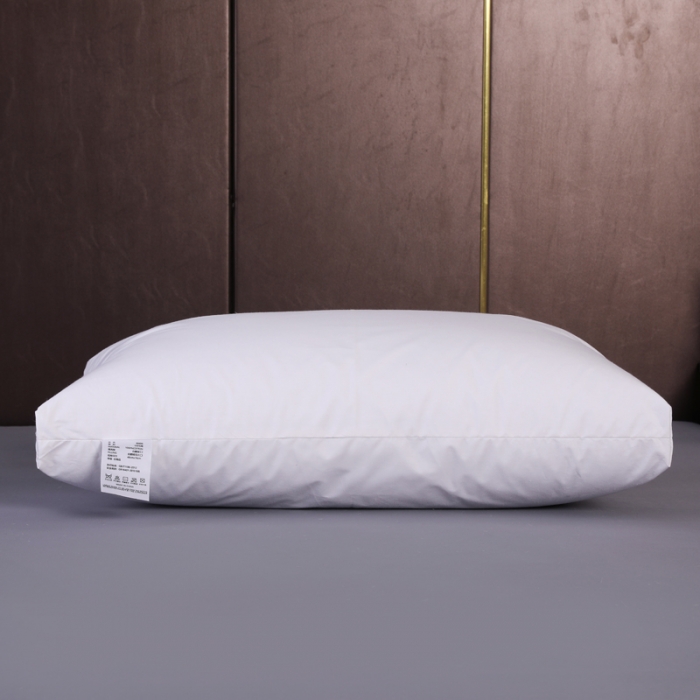 91家纺网 家纺一手货源 找家纺 羽仙子2023新品爆款 全棉假立体工艺羽绒枕鹅绒枕头枕芯白色