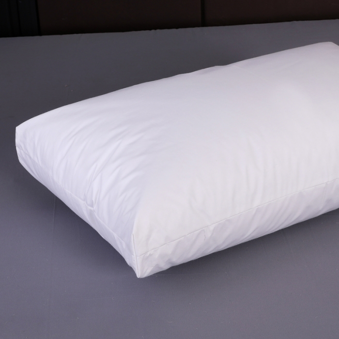 91家纺网 家纺一手货源 找家纺 羽仙子2023新品爆款 全棉假立体工艺羽绒枕鹅绒枕头枕芯白色