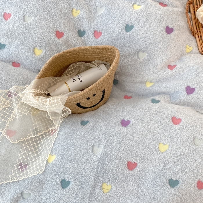 91家纺网 家纺一手货源 找家纺 昔可家纺 2021新款coco雪貂绒四件套 小爱心蓝