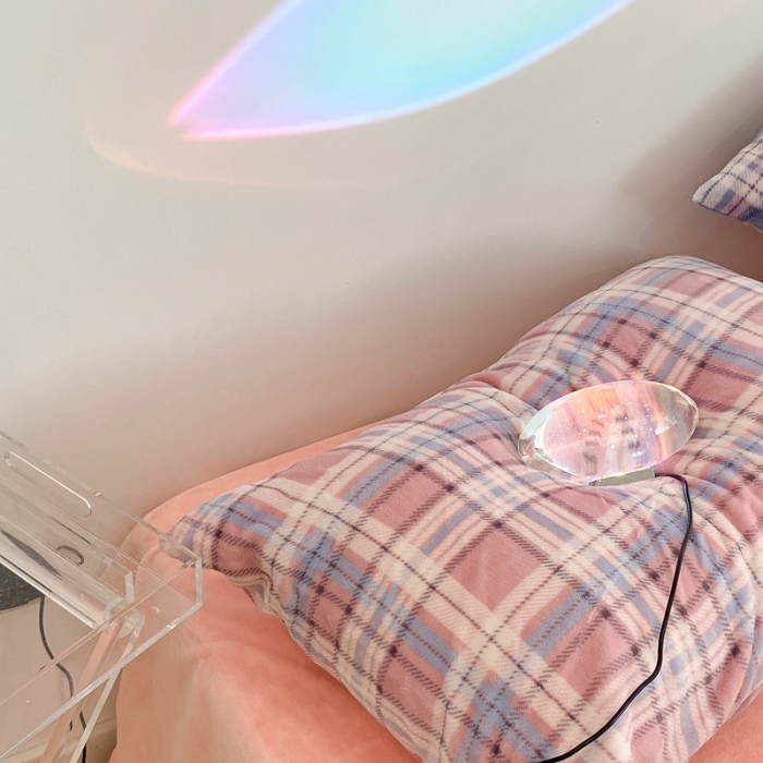 91家纺网 家纺一手货源 找家纺 昔可家纺 2021新款学院风jk格子混搭牛奶绒 学院格蓝