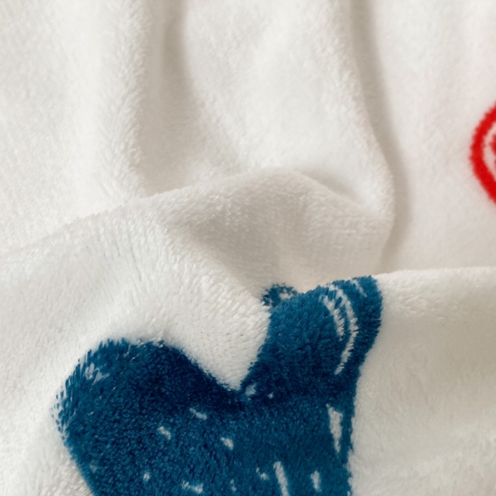 91家纺网 家纺一手货源 找家纺 昔可家纺  2021新款牛奶绒四件套第二组图 涂鸦比心