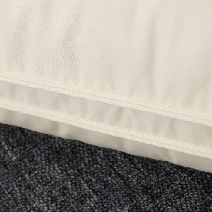 91家纺网 家纺一手货源 找家纺 羽仙子2023新品爆款 全棉立体工艺羽绒枕 鹅绒枕头枕芯黄色