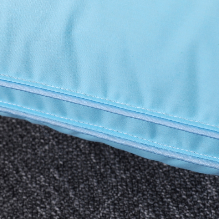 91家纺网 家纺一手货源 找家纺 羽仙子2023新品爆款 全棉立体工艺羽绒枕 鹅绒枕头枕芯蓝色