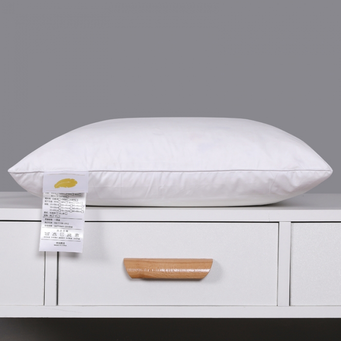 91家纺网 家纺一手货源 找家纺 羽仙子全棉白鹅毛抱枕芯沙发靠垫芯汽车座椅腰垫多用途方枕芯白色