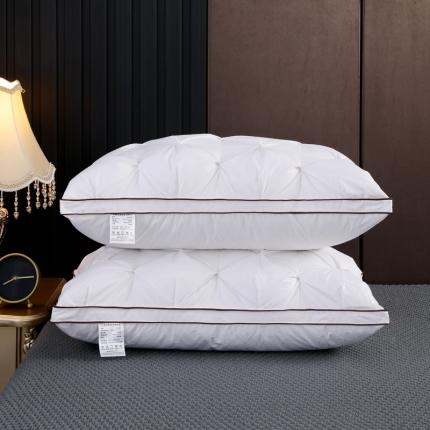 91家纺网 家纺一手货源 找家纺 （总）羽仙子2023新品爆款全棉扭花工艺羽绒枕鹅绒枕头枕芯 