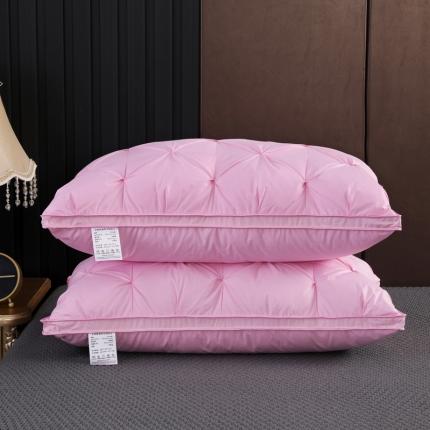 91家纺网 家纺一手货源 找家纺 （总）羽仙子2023新品爆款全棉扭花工艺羽绒枕鹅绒枕头枕芯 