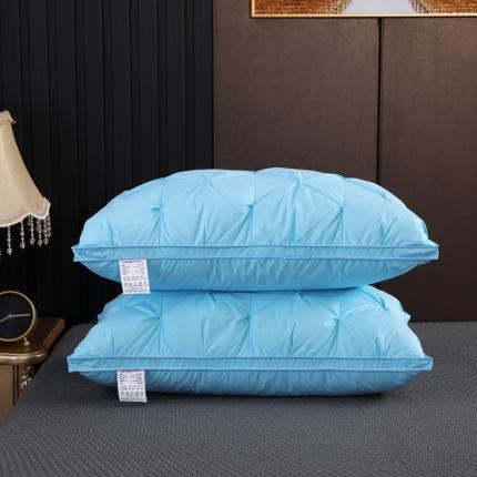 91家纺网 家纺一手货源 找家纺 （总）羽仙子2023新品爆款全棉扭花工艺羽绒枕鹅绒枕头枕芯 