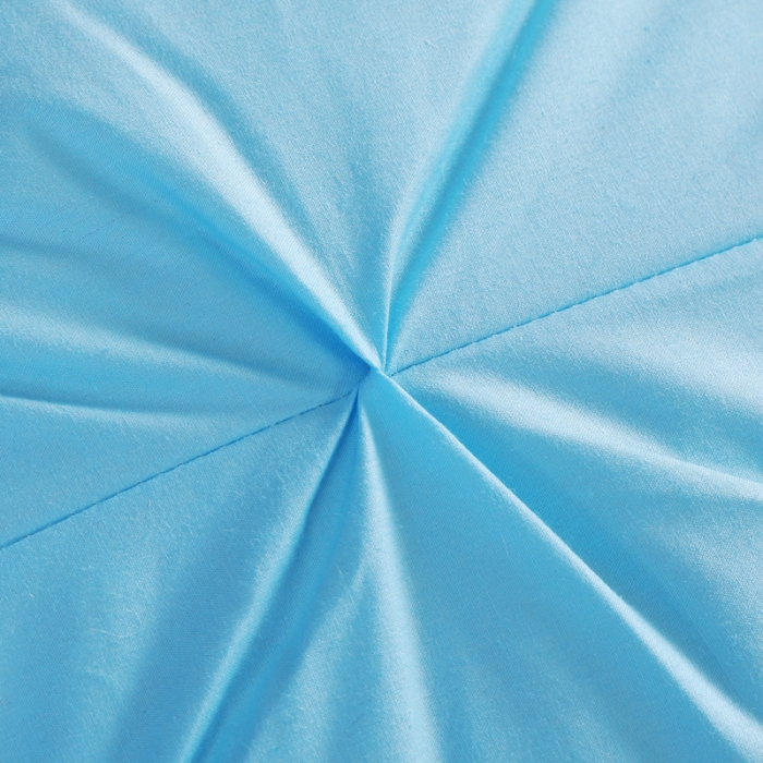 91家纺网 家纺一手货源 找家纺 羽仙子2023新品爆款全棉扭花工艺羽绒枕鹅绒枕头枕芯 蓝色