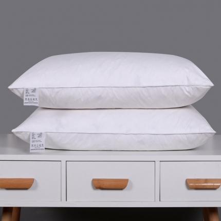 91家纺网 家纺一手货源 找家纺 羽仙子2023新品爆款全棉鹅毛枕工艺羽绒枕鹅绒枕头枕芯白色