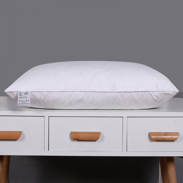 91家纺网 家纺一手货源 找家纺 羽仙子2023新品爆款全棉鹅毛枕工艺羽绒枕鹅绒枕头枕芯白色