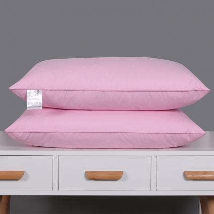 91家纺网 家纺一手货源 找家纺 羽仙子2023新品爆款全棉鹅毛枕工艺羽绒枕鹅绒枕头枕芯粉色