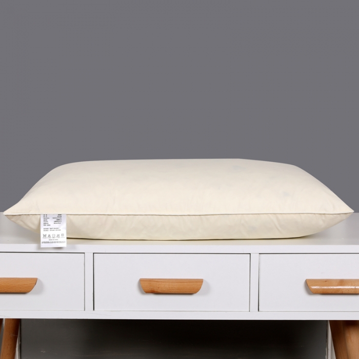 91家纺网 家纺一手货源 找家纺 羽仙子2023新品爆款全棉鹅毛枕工艺羽绒枕鹅绒枕头枕芯黄色