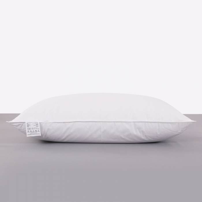 91家纺网 家纺一手货源 找家纺 羽仙子2023新品爆款 全棉双针工艺羽绒枕 鹅绒枕头枕芯白色