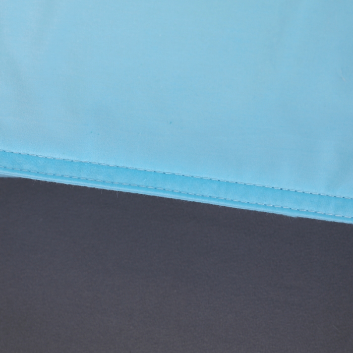 91家纺网 家纺一手货源 找家纺 羽仙子2023新品爆款 全棉双针工艺羽绒枕 鹅绒枕头枕芯蓝色