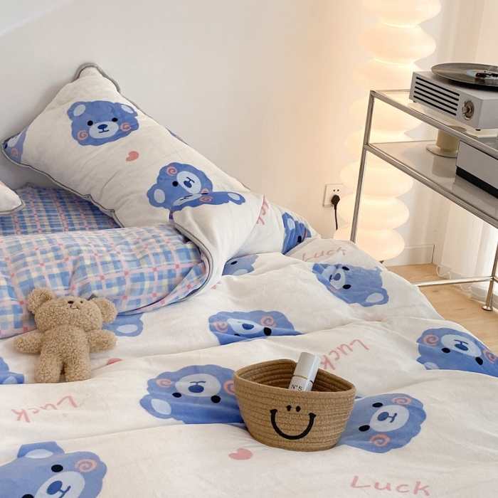 91家纺网 家纺一手货源 找家纺 （总）昔可家纺 2021新款小包边牛奶绒四件套