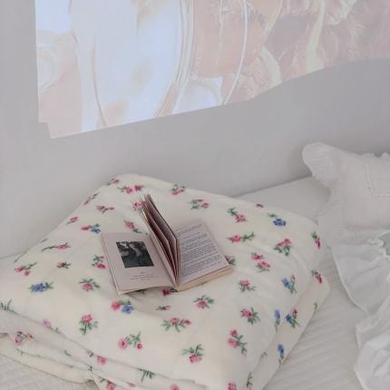 91家纺网 家纺一手货源 找家纺 （总）昔可家纺 2021新款牛奶羊羔绒印花毛毯