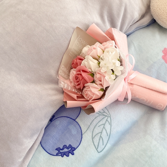 91家纺网 家纺一手货源 找家纺 昔可家纺 2021新款小包边牛奶绒四件套蓝莓泡泡