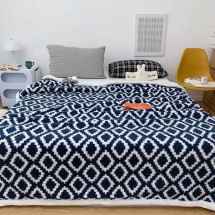 91家纺网 家纺一手货源 找家纺 （总）昔可家纺 2021新款羊羔泰迪绒印花毛毯-第二组图