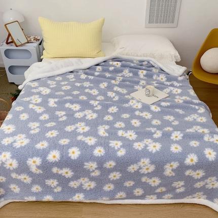 91家纺网 家纺一手货源 找家纺 （总）昔可家纺 2021新款羊羔泰迪绒印花毛毯-第二组图