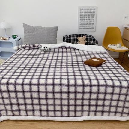 91家纺网 家纺一手货源 找家纺 （总）昔可家纺 2021新款羊羔泰迪绒印花毛毯-第二组图