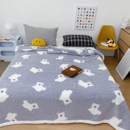 （总）昔可家纺 2021新款羊羔泰迪绒印花毛毯-第二组图