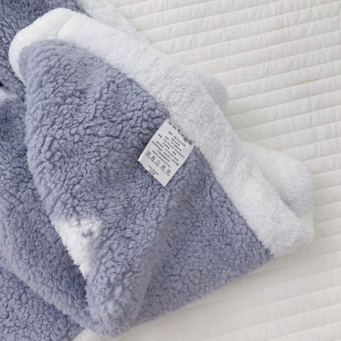 91家纺网 家纺一手货源 找家纺 （总）昔可家纺 2021新款羊羔泰迪绒印花毛毯-第二组图