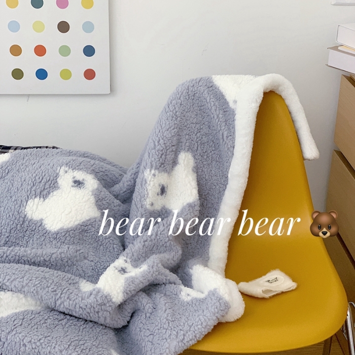 91家纺网 家纺一手货源 找家纺 （总）昔可家纺 2021新款羊羔泰迪绒印花毛毯-第二组图