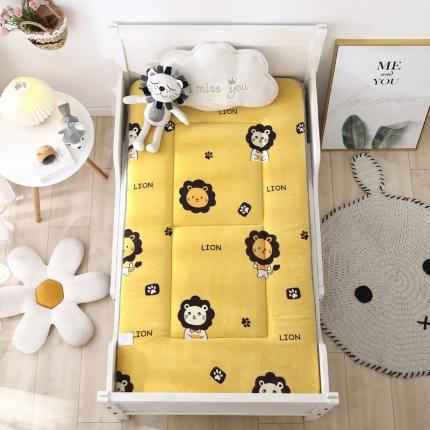 91家纺网 家纺一手货源 找家纺 （总）嗨生活 2021新款牛奶绒幼儿园儿童床垫 一体款