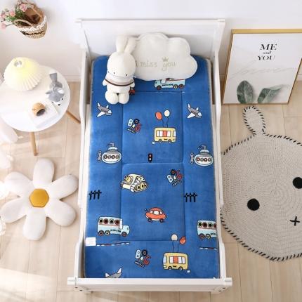 91家纺网 家纺一手货源 找家纺 （总）嗨生活 2021新款牛奶绒幼儿园儿童床垫 一体款