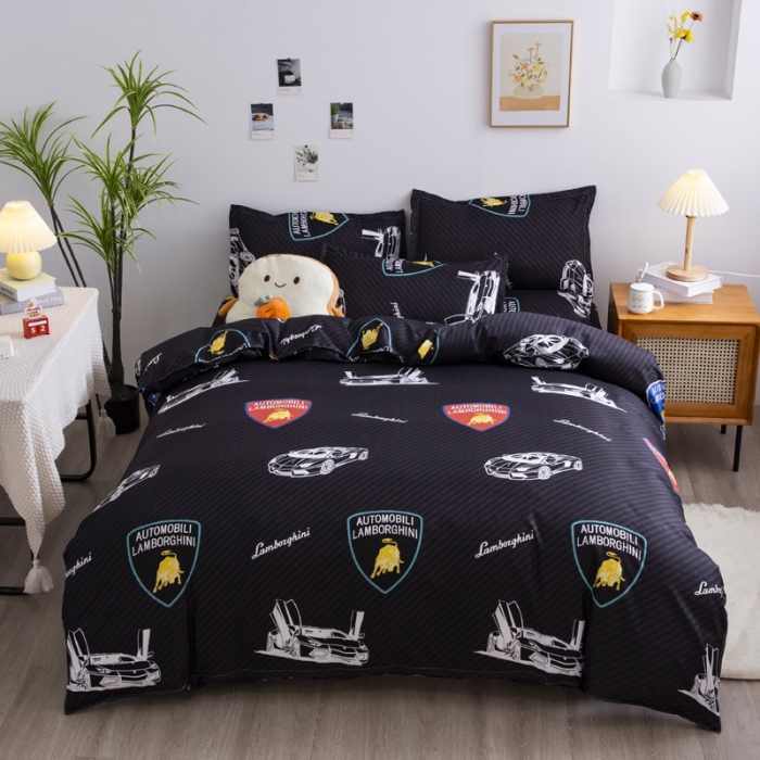 91家纺网 家纺一手货源 找家纺 乐居坊 2025新款芦荟棉单被套 暗黑骑士