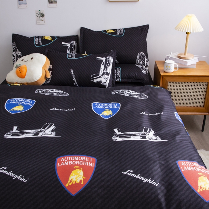 91家纺网 家纺一手货源 找家纺 乐居坊 2025新款芦荟棉单被套 暗黑骑士