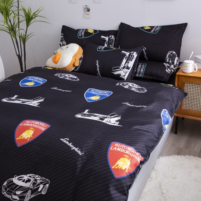 91家纺网 家纺一手货源 找家纺 乐居坊 2025新款芦荟棉单被套 暗黑骑士