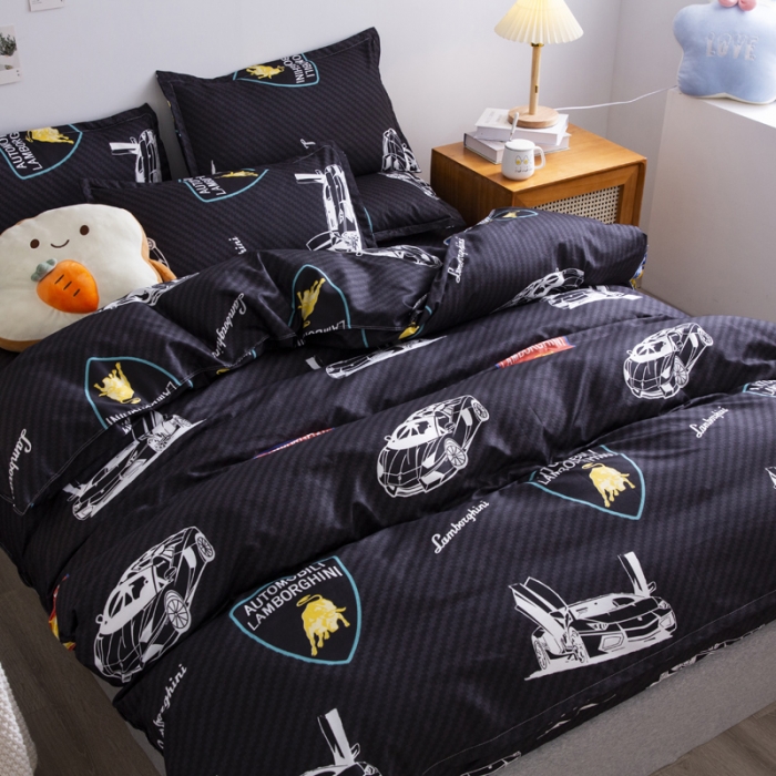 91家纺网 家纺一手货源 找家纺 乐居坊 2025新款芦荟棉单被套 暗黑骑士