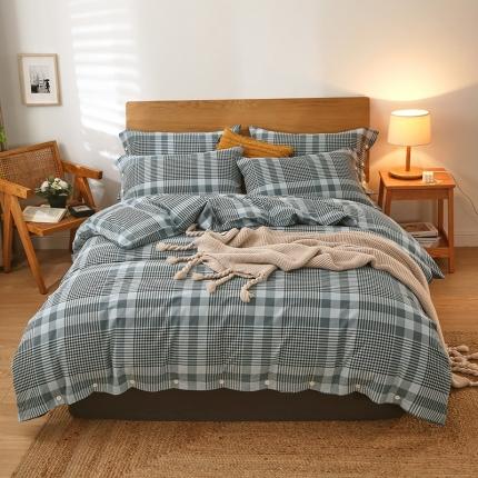 91家纺网 家纺一手货源 找家纺 （总）春皖家纺 2023新款全棉良品磨毛四件套风格二