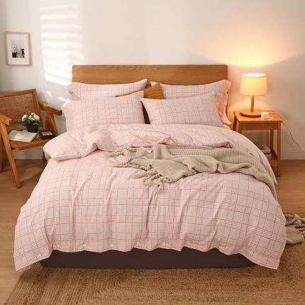 91家纺网 家纺一手货源 找家纺 （总）春皖家纺 2023新款全棉良品磨毛四件套风格二